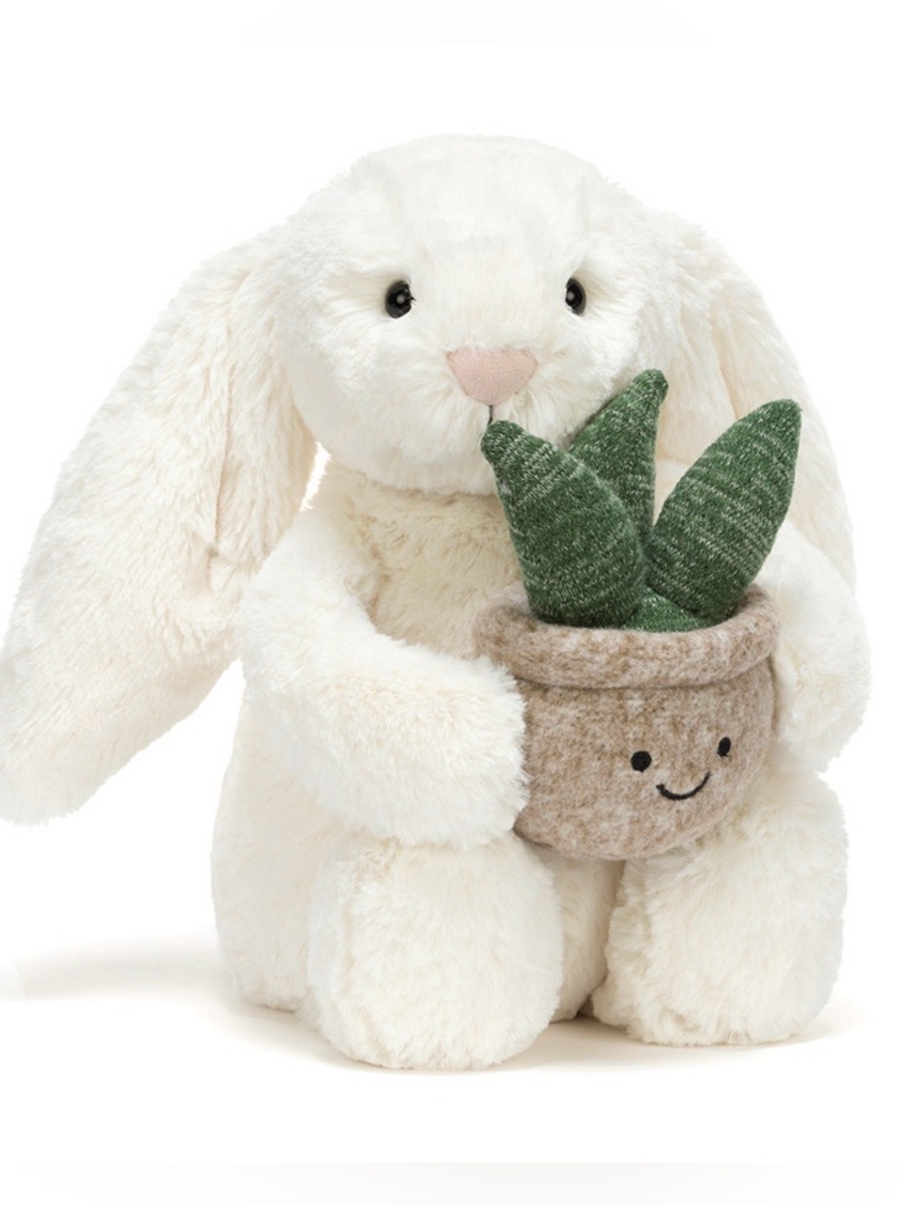 Jellycat Cream Bunny with Plant